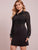 Plus Striped Button Front Shirt Dress