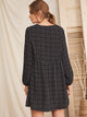 Polka Dot Print Button Up Dress
