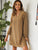 Ditsy Floral Print V-neck Tunic Dress