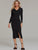 V Neck Button Front Bodycon Sweater Dress