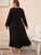 Plus Contrast Lace Ruffle Hem Night Dress