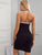 Contrast Binding Split Hem Bodycon Dress