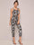 Plaid & Floral Print Cami Top & Belted Pants