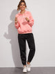 Letter Graphic Kangaroo Pocket Drawstring Hoodie & Sweatpants