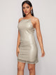 Open Back Fitted Sequin Cami Dress