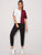 Contrast Sequin Color-block Tee With Joggers