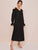 Solid Contrast Lace Cold Shoulder Tunic Dress