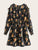 Floral Print Frill Trim A-line Dress