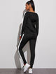 Contrast Panel Zip Up Hoodie & Sweatpants