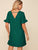 Solid V-Cut Back Tunic Dress
