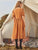 Button Front V-beck Tea Dress Without Belt