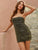 DKRX Ruched Mesh Tube Bodycon Dress