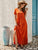 Solid Ruffle Hem Maxi Dress