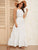 Halterneck Backless Lace Inset Flounce Dress