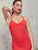 Crisscross Backless Split Thigh Slip Bustier Dress