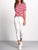 Frayed Ripped Capri Jeans