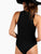 Slogan Print Racer Front Bodysuit