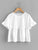 Ruffle Cuff Solid Smock Top