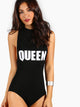 Mock Neck Racerback Bodysuit