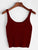 Ribbed Knit Crop Tank Top