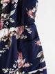Floral Print Random Self Tie Cami Romper