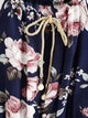 Floral Print Random Self Tie Cami Romper