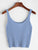 Ribbed Knit Crop Tank Top