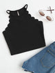 Scallop Trim Halter Top