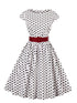 Spot Circle Dress With Belt