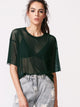 Sheer Mesh Boxy Top