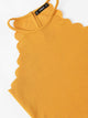Scallop Trim Halter Top