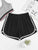 Elastic Waist Ringer Shorts