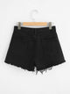 Raw Hem Denim Shorts