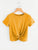 Twist Front Crop Tee