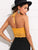 Scallop Laser Cut Suede Halter Top