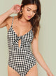 Cut Out Knot Skinny Cami Bodysuit