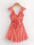 Ditsy Floral Ruffle Trim Knot Back Romper