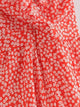 Ditsy Floral Ruffle Trim Knot Back Romper