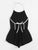 Open Back Knot Halter Romper