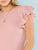 Layered Ruffle Detail Textured Bodysuit