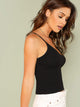 Rib Knit Crop Cami Top