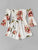 Floral Print Fluted Sleeve Romper