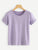 Black Rolled Sleeve Basic T-shirt