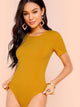 Solid Form Fitting Bodysuit