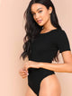 Solid Form Fitting Bodysuit