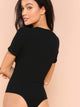 Solid Form Fitting Bodysuit
