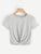 Twist Front Crop Tee