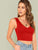 Solid Form Fitted Crop Tank Top