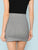 Elastic Waist Plaid Bodycon Skirt