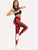 Contrast Mesh Skinny Leggings